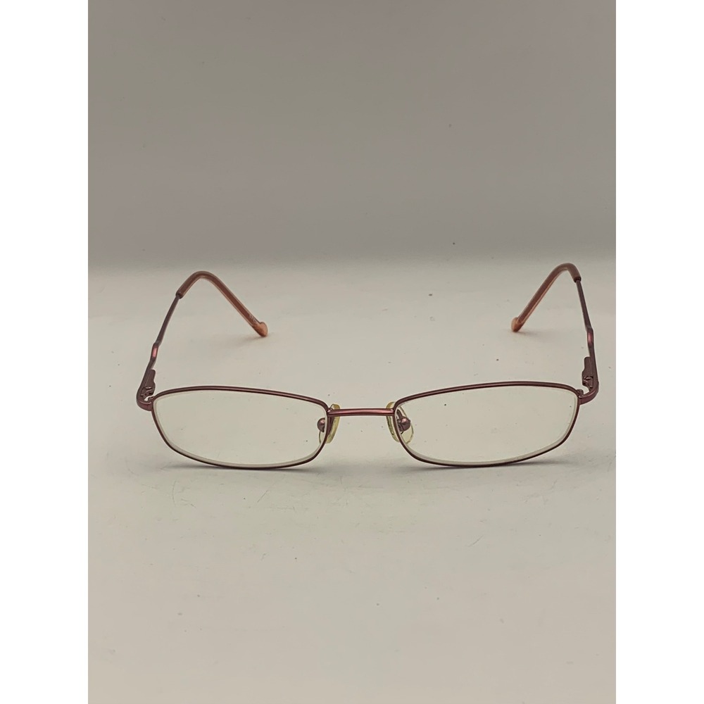 Candie's Eyeglass Frames 49-17-135 Mauve Rectangular Metal Good Condition